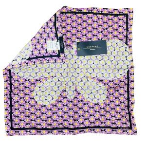 MaxMara Pink and White Daisy Scarf